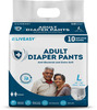 Liveasy Adult Diaper Pant Style (L)-10 | Anti Bacterial With Wetness Indicator