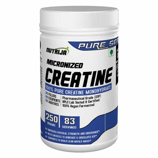 Nutrija Micronized Creatine Monohydrate Powder- 500 Grams