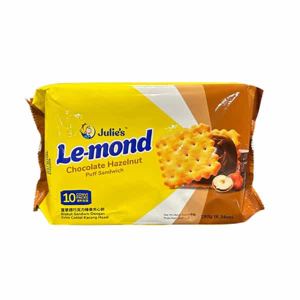 Julie's Le-Mond Chocolate Hazelnut Cream Puff Sandwich - 180 G