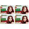Streax Ultralights Hair Color Highlighting Kit For Women & Men 80Ml (Pack Of 4) Vibrant Red