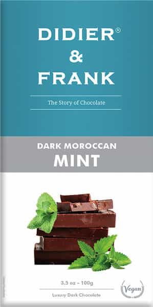 Didier & Frank Moroccan Mint Dark Chocolate 100G