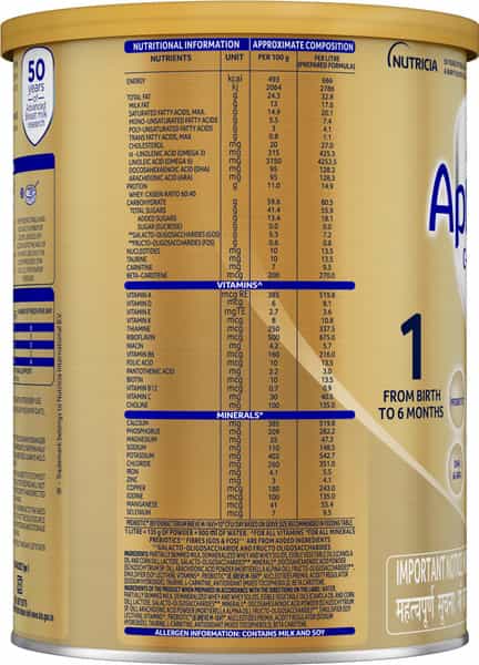 Aptamil C Proteq Infant Formula (From Birth To 6 Months) With Synbiotics Tin 400 Gm