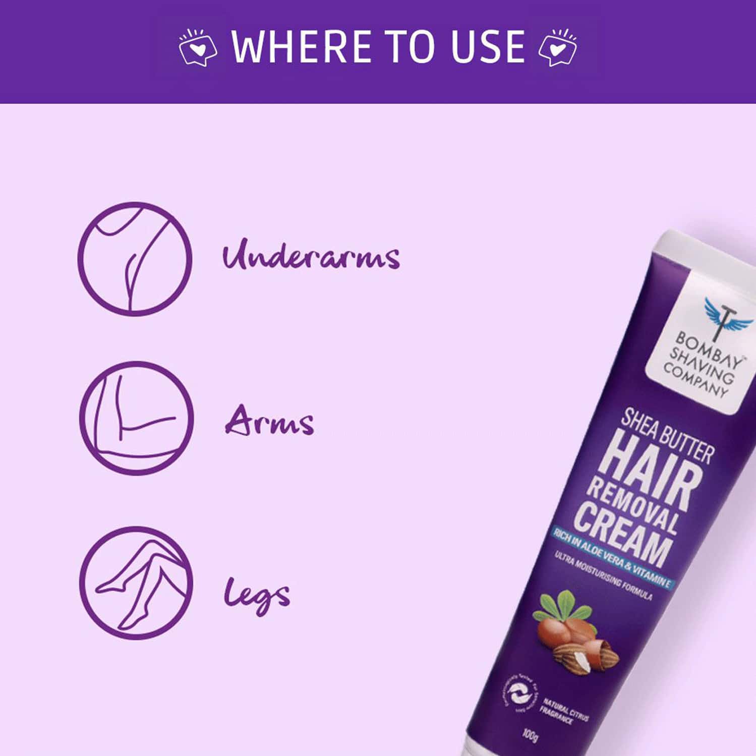 Buy BOMBAY SHAVING COMPANY WOMEN HAIR REMOVAL COMBO WITH SHEA BUTTER HAIR REMOVAL CREAM AND WAX