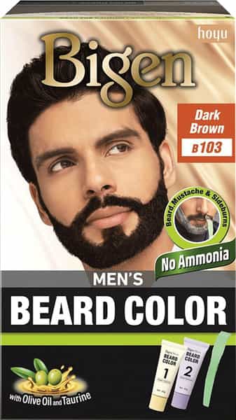 Bigen Men's Beard Color Dark Brown B103 40G