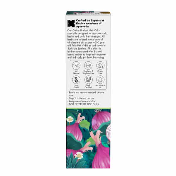 Kapiva Onion Brahmi Hair Oil 200G For Scalp Care And Hair Fall Control