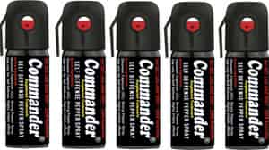 Commander Self Defense Pepper Spray For Safety/protection Pack Of 5
