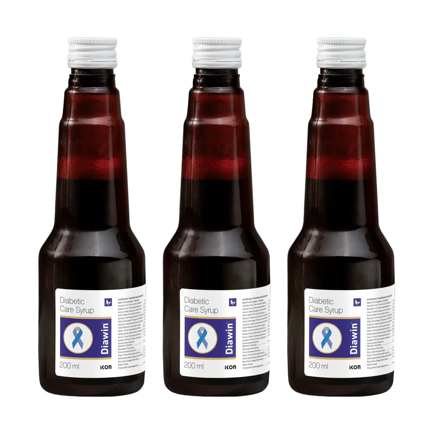 Diawin Syrup 200 Ml | To Manage Diabetes & Blood Glucose Level (Pack Of 3)