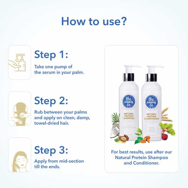 The Moms Co. Natural Protein Hair Serum -100 Ml
