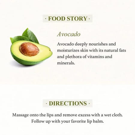 Skinfood Avocado & Sugar Lip Scrub - Night Moisturizing Lip Scrub - 14G