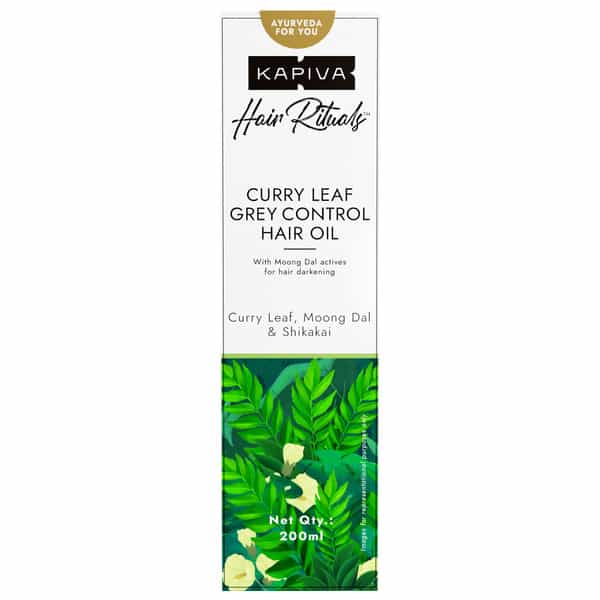 Kapiva Curry Leaf Grey Control Hair Oil 200 Ml
