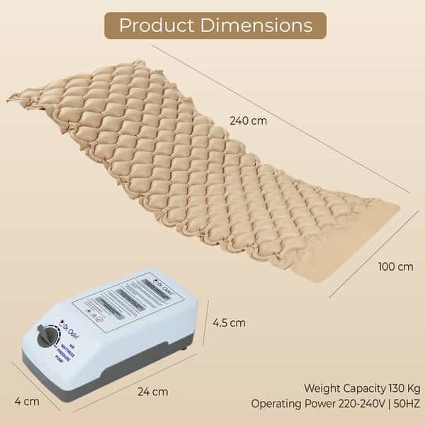 Dr. Odin Oam001 Electric Air Mattress 240X100x6cm Brown Pressure Adjustable (Large) 1 Nos