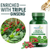 Healthmeds Triple Korean Red Ginseng Root Extract Dietary Supplement For Men 1000Mg For Men 60 Caps