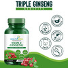 Healthmeds Triple Korean Red Ginseng Root Extract Dietary Supplement For Men 1000Mg For Men 60 Caps