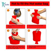 K-Life Leak Proof Thick Rubber Heating Pad Pain Relief Non-Electrical 2 L Hot Water Bag (Red)
