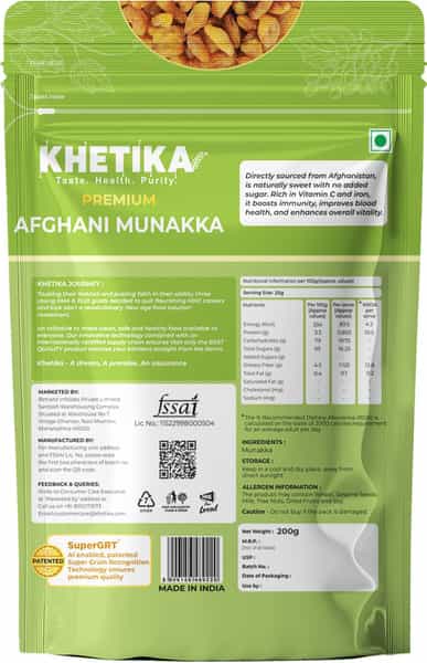 Khetika Premium Munakka 200G