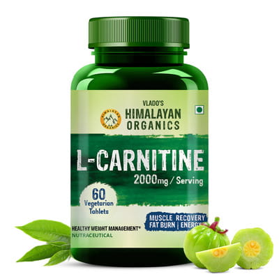 Buy VLADO'S HIMALAYAN ORGANICS L-CARNITINE 2000 MG | HEALTHY WEIGHT  MANAGEMENT - 60 VEGETARIAN TABLETS Online & Get Upto 60% OFF at PharmEasy