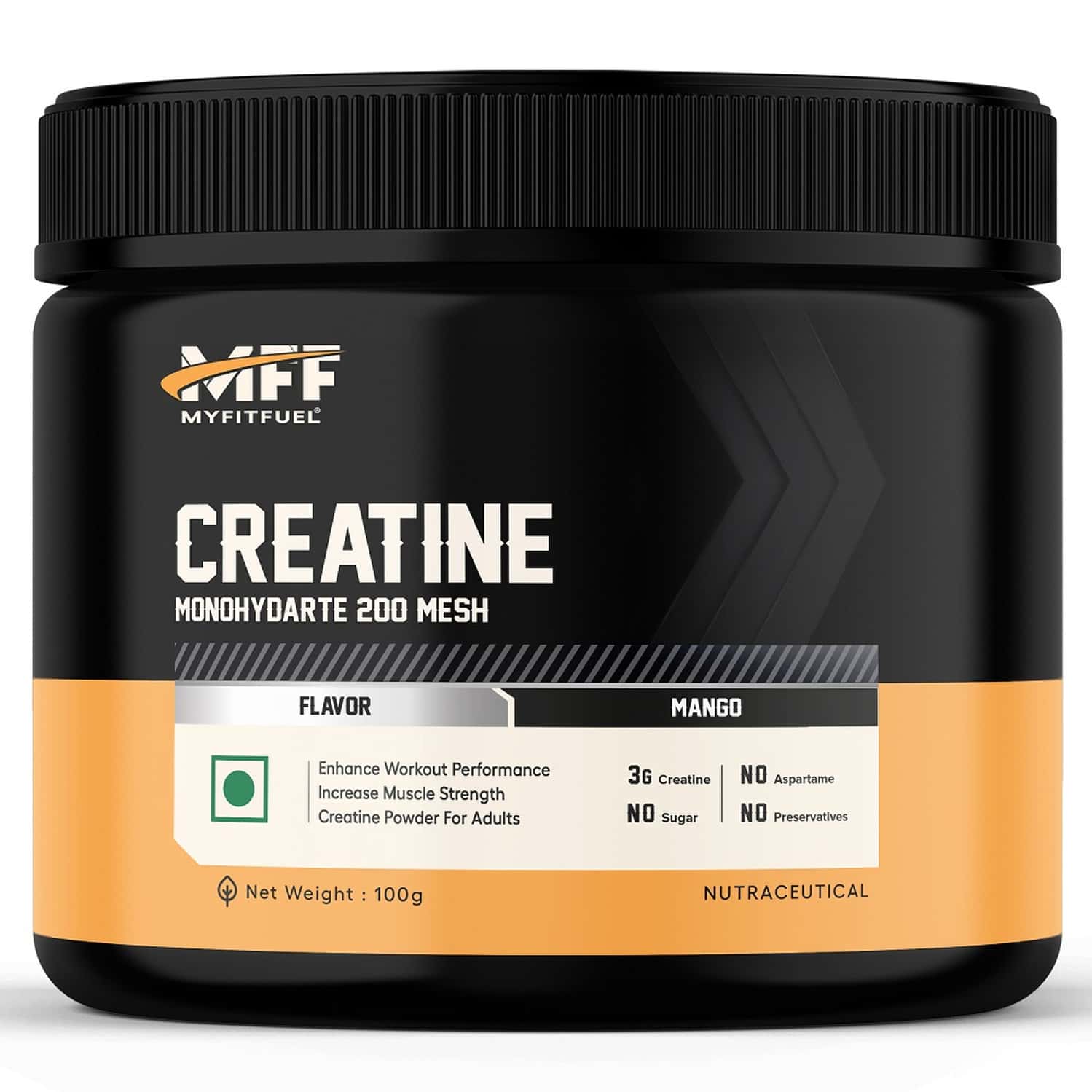 Myfitfuel Creatine Monohydrate 200 Mesh [micronized] | (100 Gm) Mango