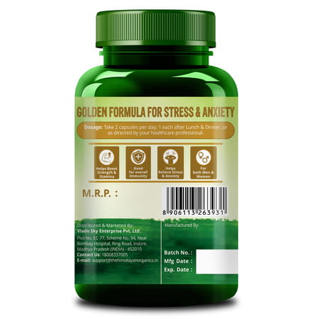 Vlado'S Himalayan Organics Ashwagandha Gold - 60 Veg Capsules