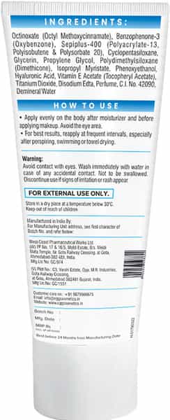 Cgg Cosmetics Aqua Bomb Watery Sunscreen Cream Spf 50 Broad Spectrum Pa+++ Protection - 50Gm