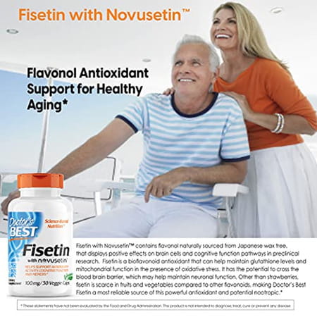 Doctor's Best Fisetin Capsules | 30 Count