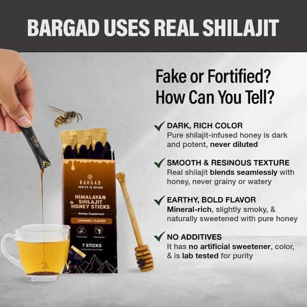 Bargad Himalayan Shilajit Honey Sticks (Caramel Flavor) - 30 Sticks