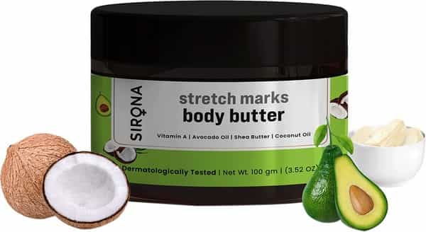 Sirona Natural Stretch Mark Body Butter Cream - 100 Gm
