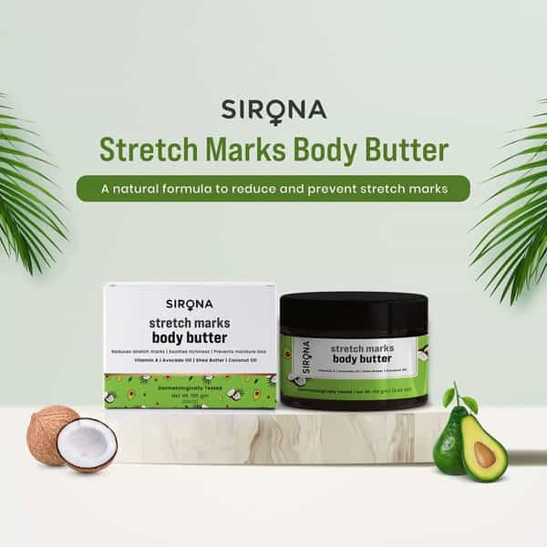Sirona Natural Stretch Mark Body Butter Cream - 100 Gm