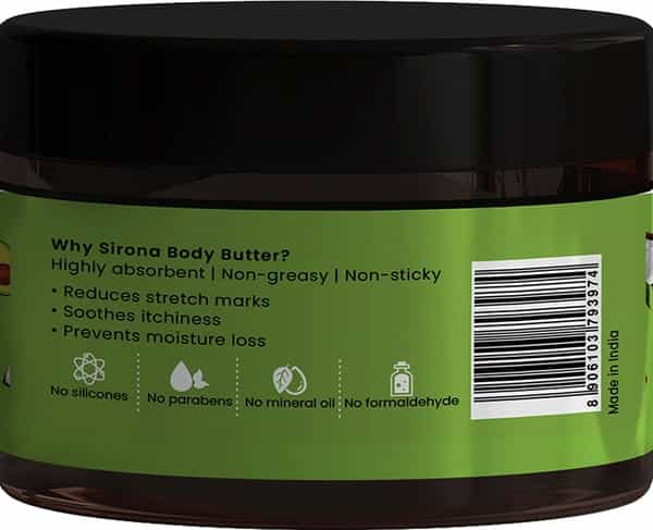 Sirona Natural Stretch Mark Body Butter Cream - 100 Gm