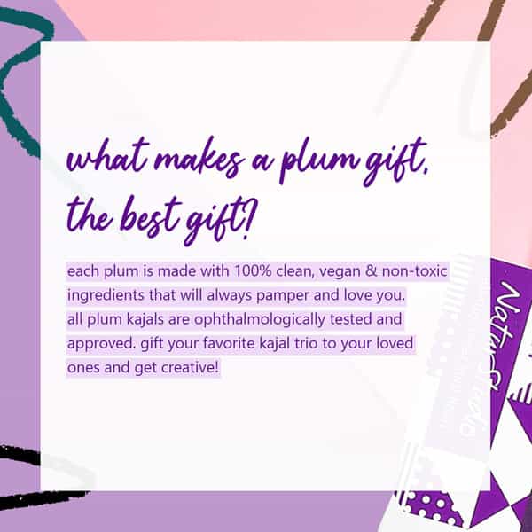 Plum Colour Takeover Gift Set Of 3 - Black Green & Brown Kajal Pencils