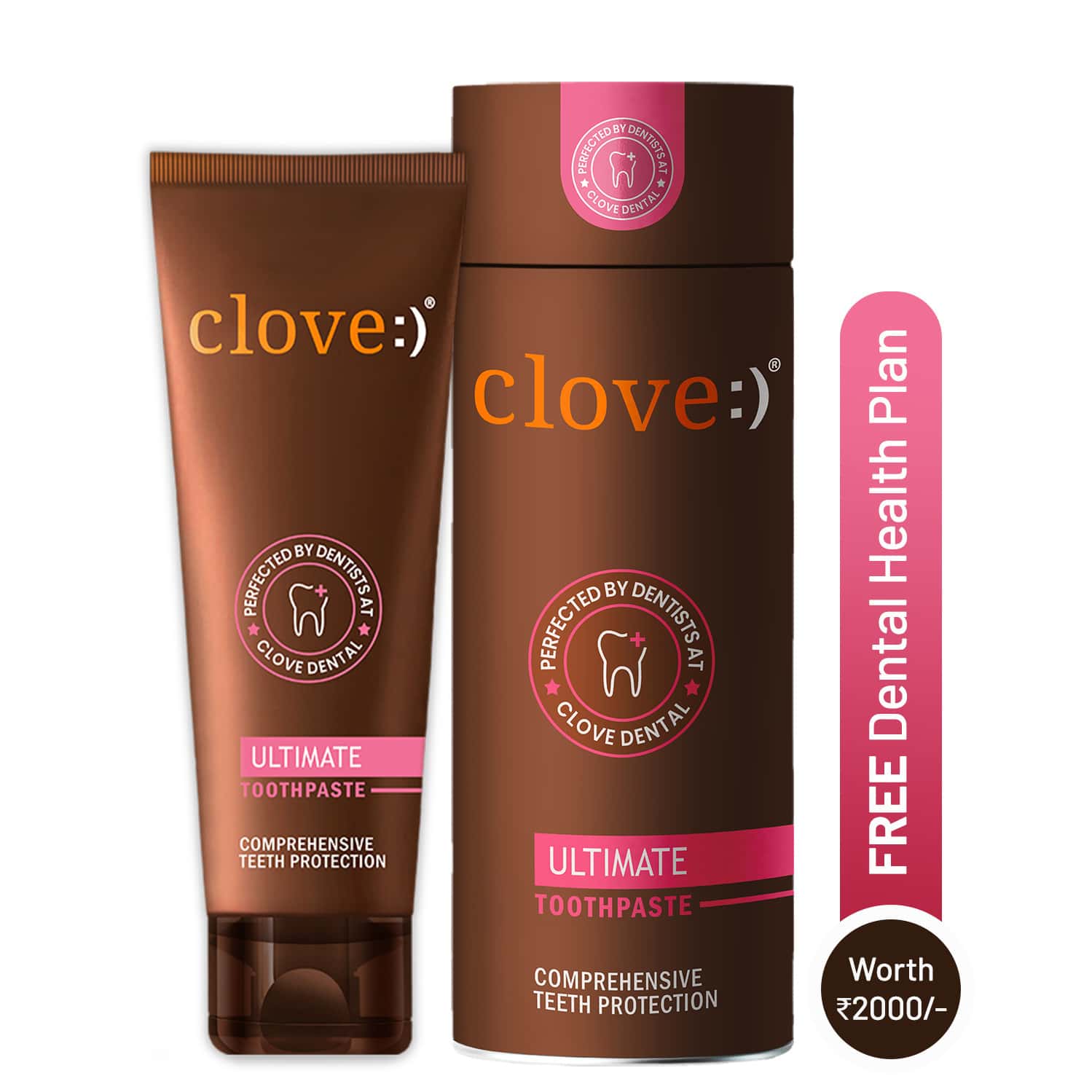 Clove Ultimate Toothpaste | Active Freshness | Cavity Prevention | Teeth Whitening | Mint 100 Gm