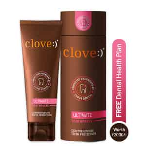Clove Ultimate Toothpaste | Active Freshness | Cavity Prevention | Teeth Whitening | Mint 100 Gm