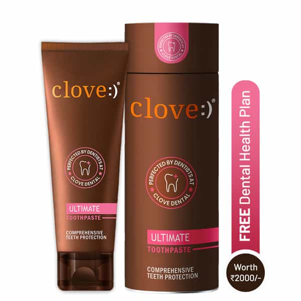 Clove Ultimate Toothpaste | Active Freshness | Cavity Prevention | Teeth Whitening | Mint 100 Gm
