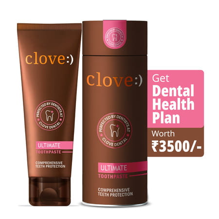 Clove Ultimate Toothpaste | Active Freshness | Cavity Prevention | Teeth Whitening | Mint 100 Gm