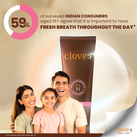 Clove Ultimate Toothpaste | Active Freshness | Cavity Prevention | Teeth Whitening | Mint 100 Gm