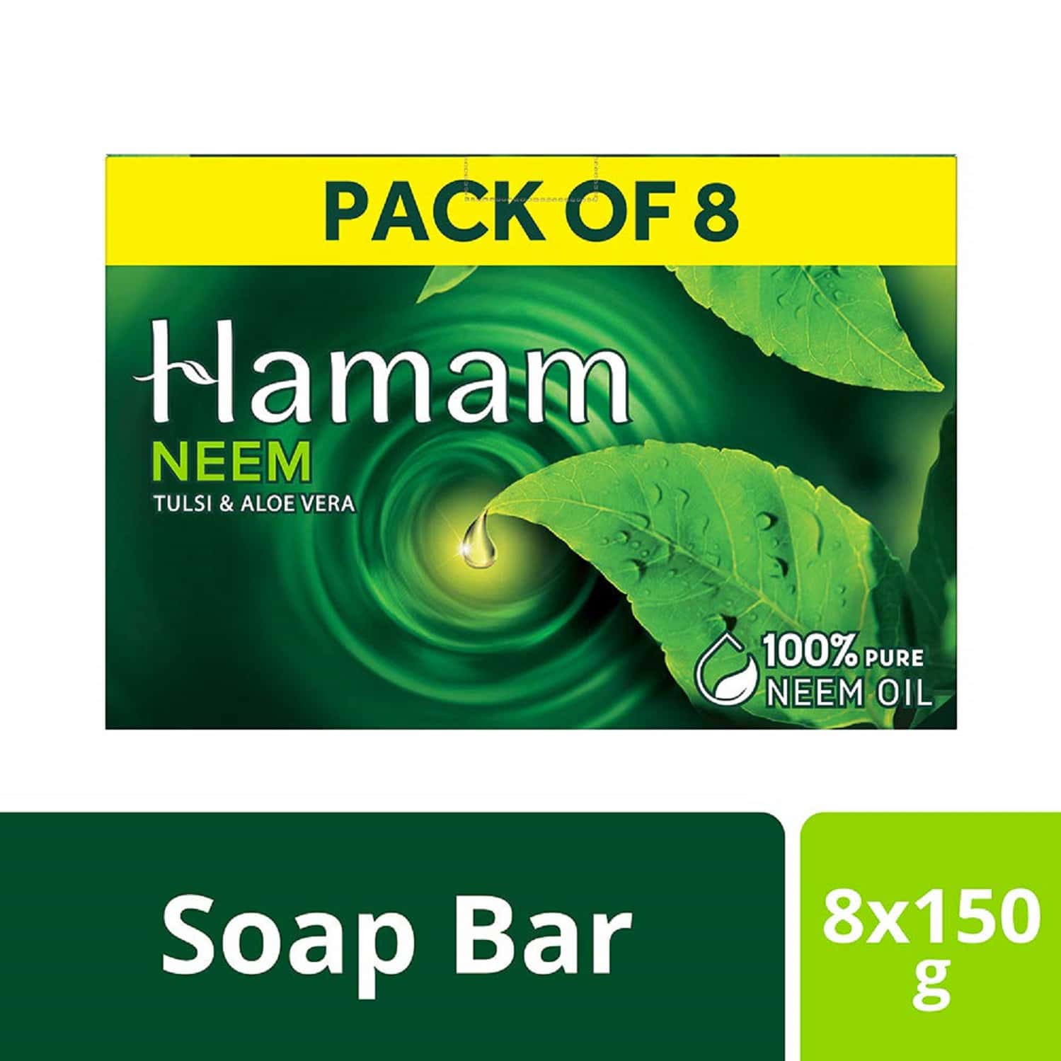 Buy HAMAM NEEM TULSI & ALOE VERA BATHING SOAP FOR BODY 150 G