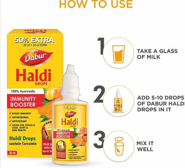 Dabur Haldi Drops (20Ml +10Ml Free)