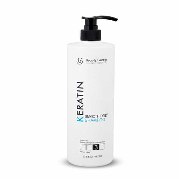 Beauty Garage Keratin Sulphate Free Moisturizing Smooth Daily Shampoo 1000Ml