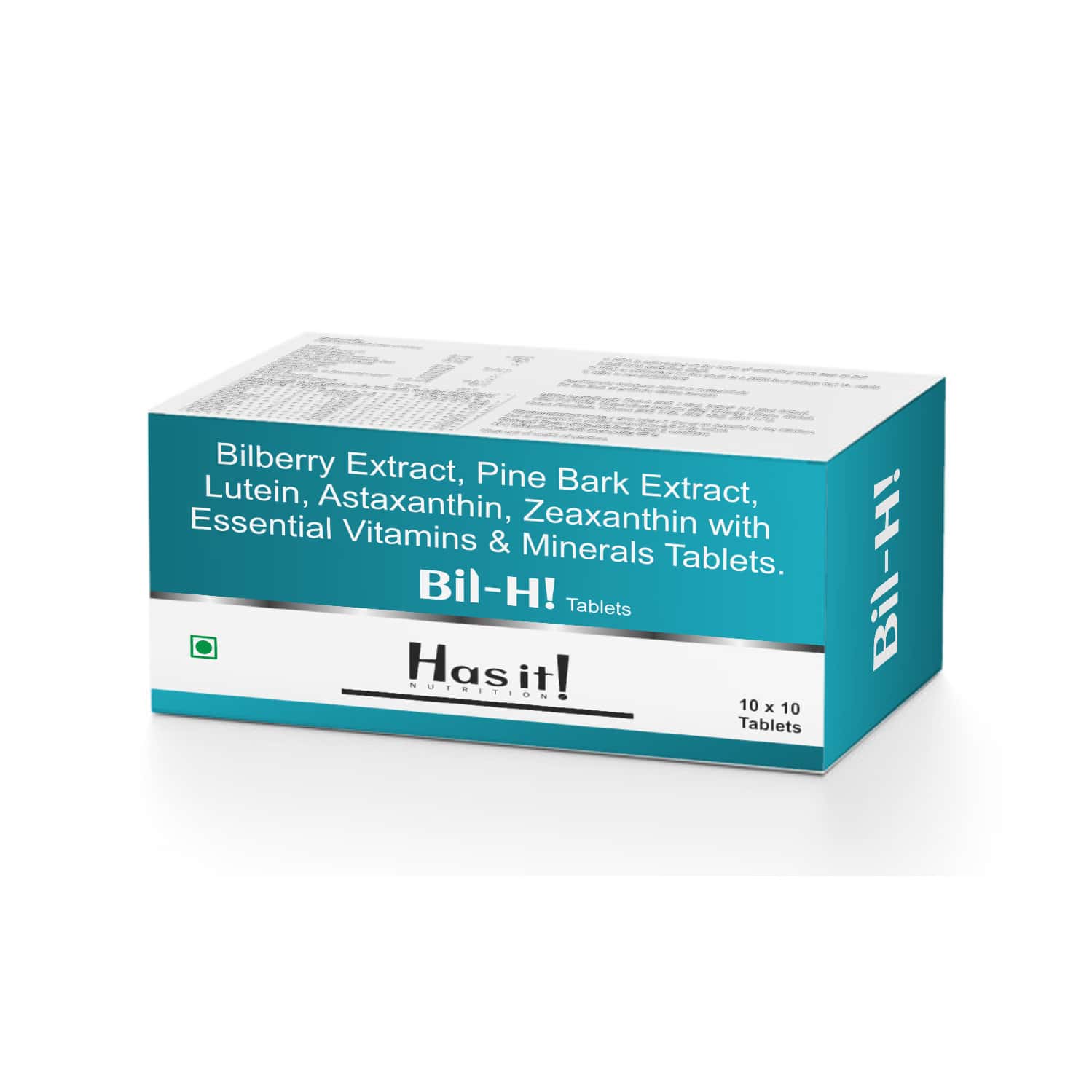 Has It Bil -Hi | Billberry & Pinebark Extract Tablets | Healthy Eye | 10 X 10 N
