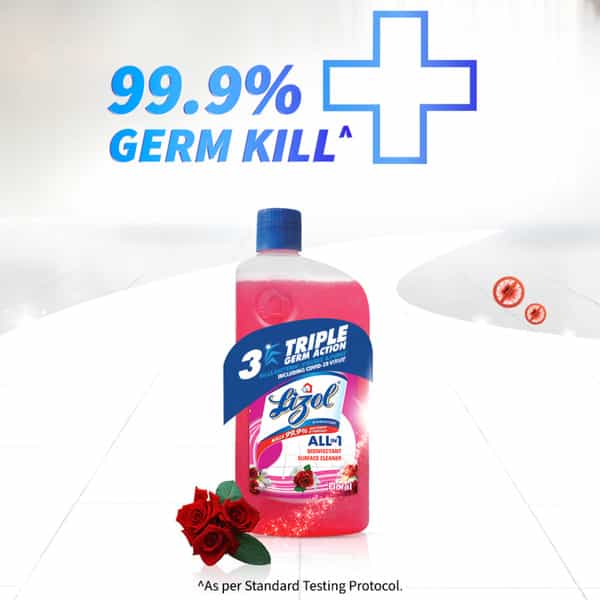 Lizol Floral Disinfectant Floor Cleaner Bottle Of 1000 Ml