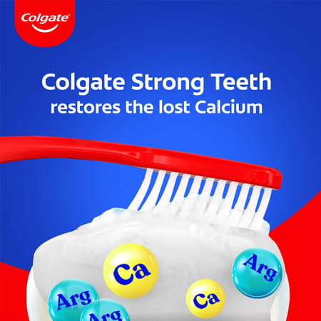 Colgate Strong Teeth Anticavity Toothpaste - 200g + 200g + 100g (500g)