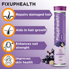 Fixuphealth Biotin Selenium Amino Acids Vitamin & Zinc Effervescent Tab Orange Pack Of 2 20 Tablets