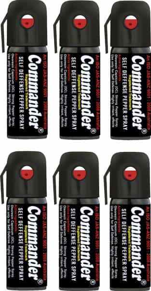 Commander Self Defense Pepper Spray For Safety/Protection Pack Of 8