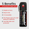 Commander Self Defense Pepper Spray For Safety/Protection Pack Of 8
