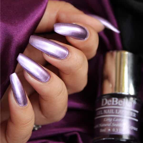 Debelle Gel Nail Polish Combo Set Of 3 Metallic Purple 24 Ml (8 Ml Each)