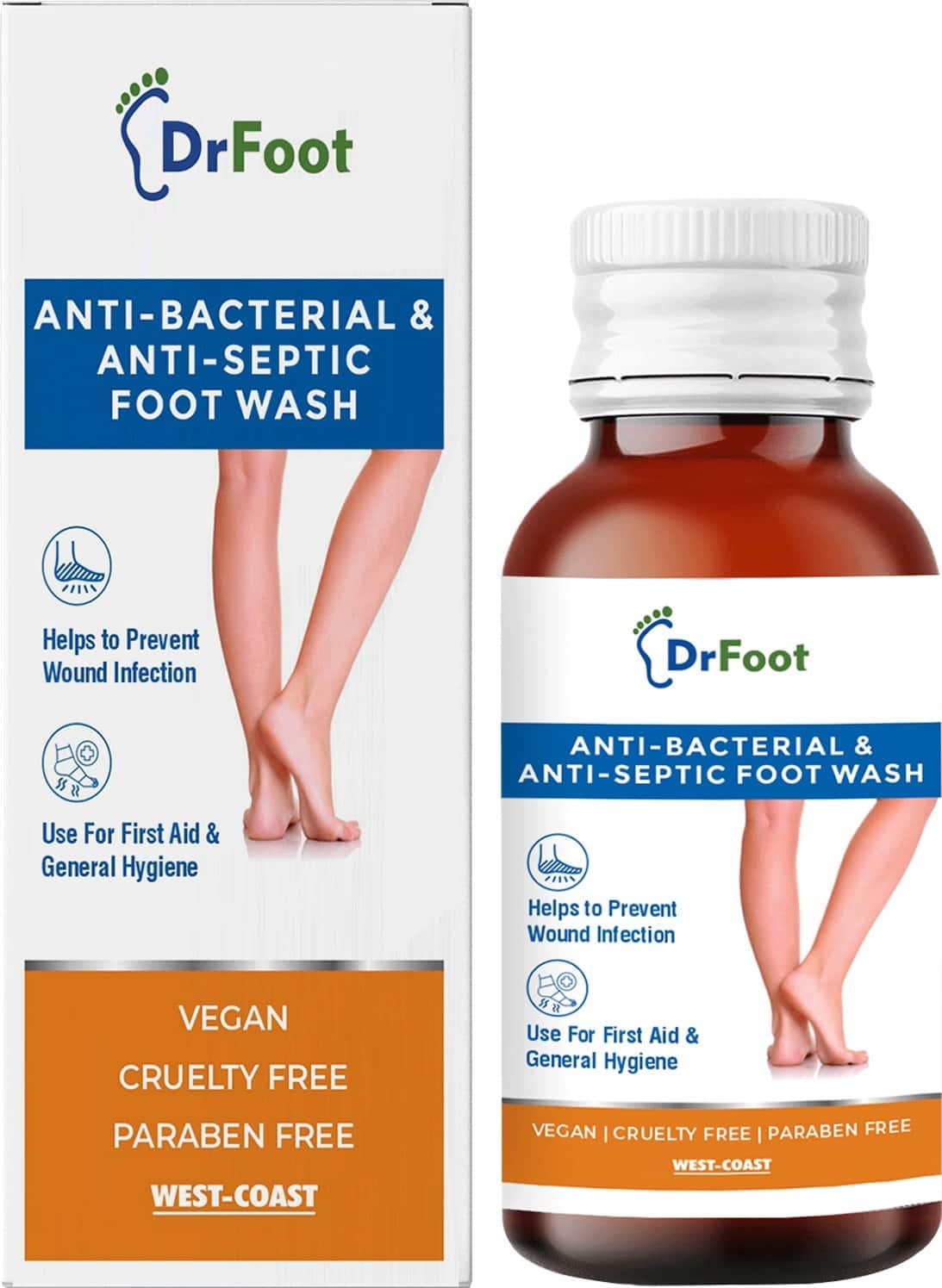 Dr Foot Antiseptic Antibacterial Foot Wash 100ml