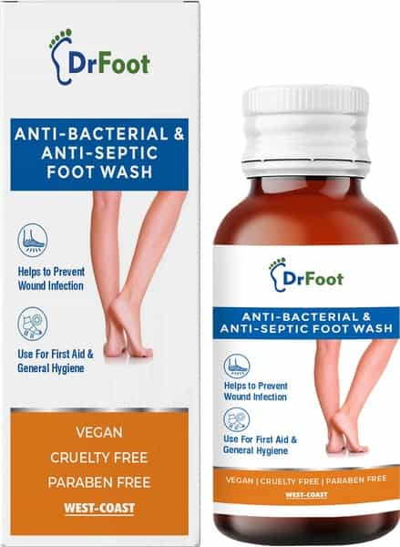 Dr Foot Antiseptic Antibacterial Foot Wash 100Ml