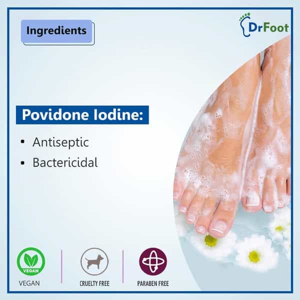 Dr Foot Antiseptic Antibacterial Foot Wash 100Ml