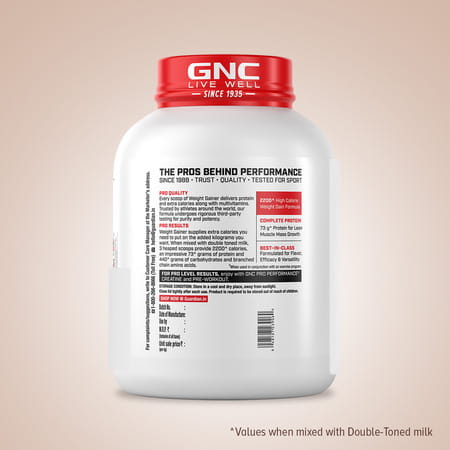 Gnc Pro Performance Weight Gainer | 73g Protein | 440g Carbs | 2200 Cal | Vanilla Ice Cream | 3 Kg