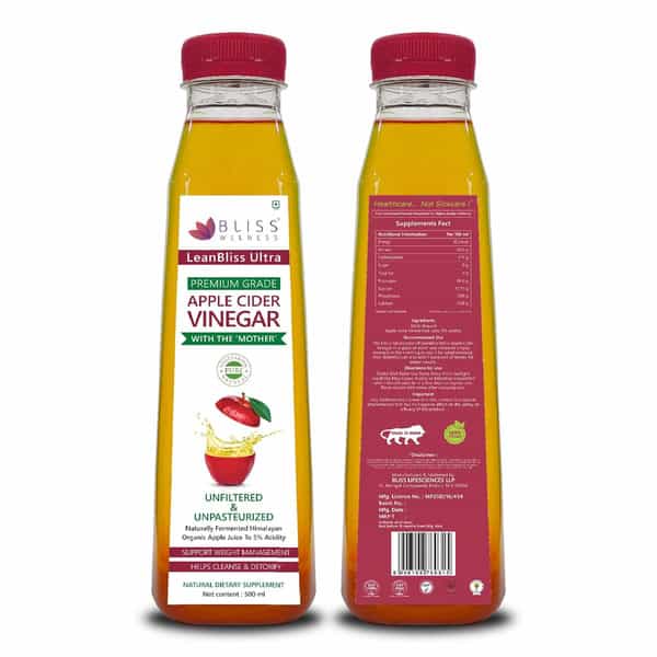 Bliss Welness Himalayan Apple Cider Vinegar |For Men & Women| For Weight & Sugar Management -500Ml