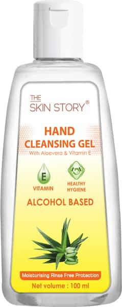 The Skin Story Hand Cleansing Gel ( Sanitizer) 70 % Alcohol - 100Ml (Pack Of 5)